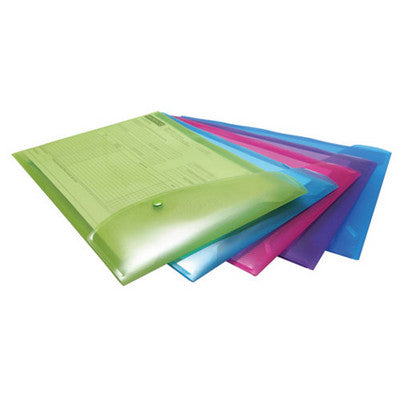 Pochettes A4+ portrait (lot/5) - couleurs vives assorties