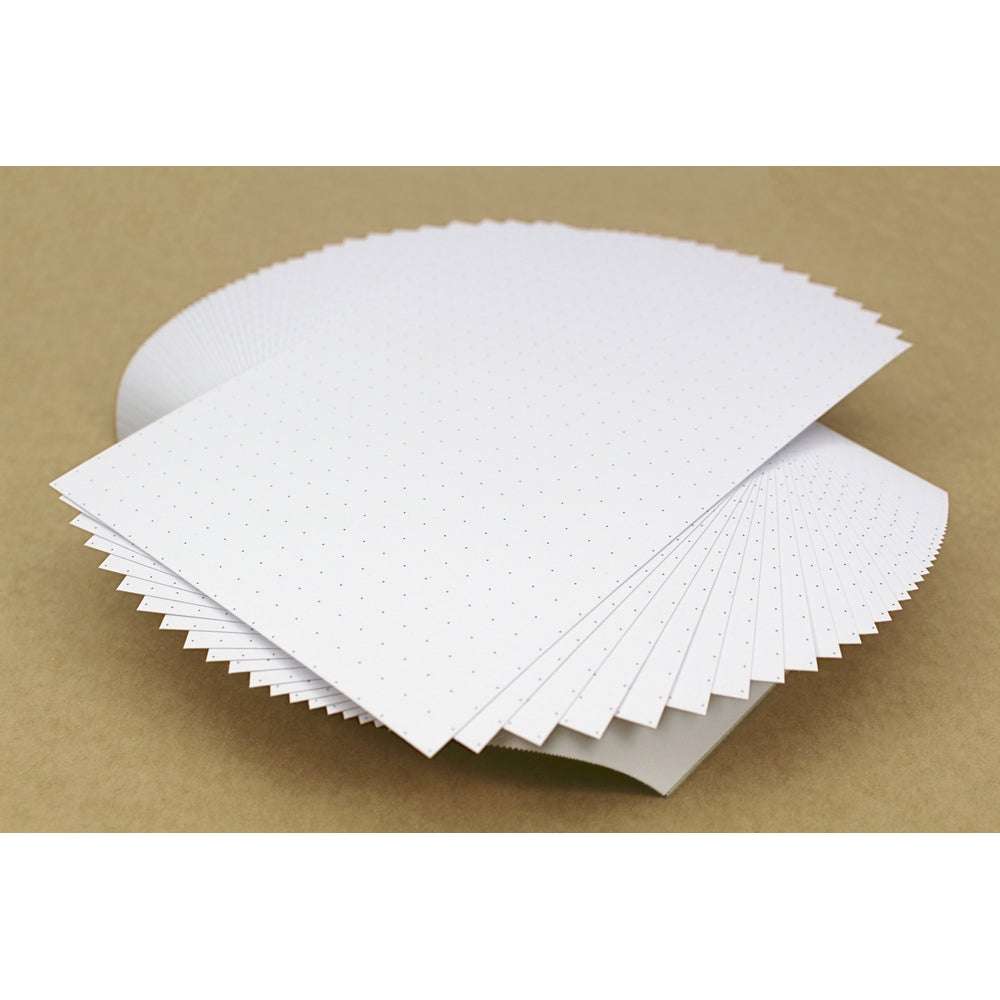 Fiches blanches quadrillées 5 mm 152 x 102 mm - 100 fiches