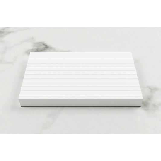 Fiches blanches 100 % recyclées 100 fiches - 126 x 76 mm