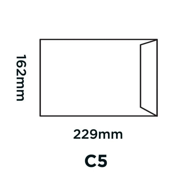 Enveloppes Peel+Seal blanches - Boîte de 500 - C5 PS 110 g/m²