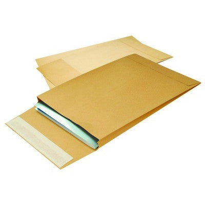 Enveloppes à soufflet autocollantes C4, lot de 125