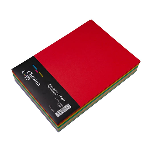 Papier couleur photocopieur A4 80 g/m² couleurs vives et pastels - 500 feuilles