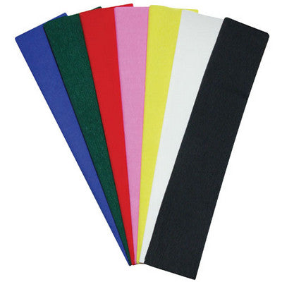 Papier crépon bleu clair, Lot de 10