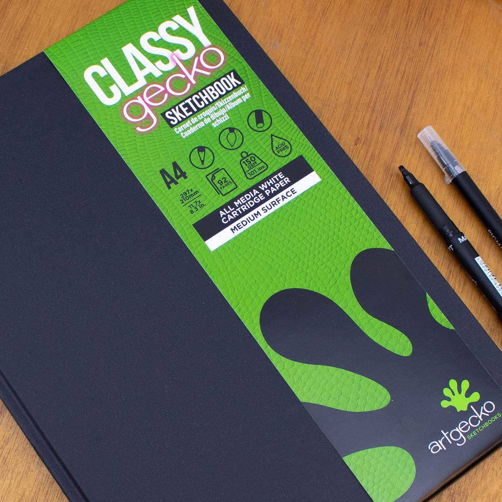 Carnet de croquis relié Classy Artgecko - A4 portrait
