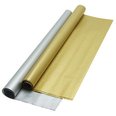 Rouleaux de papier métallisé or/argent (lot/24)