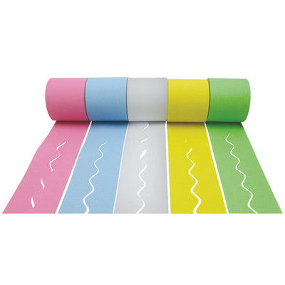 Rouleaux de bordures festonnées (lot/5) - couleurs froides