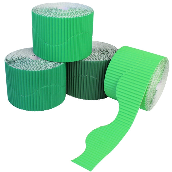 Rouleaux de bordures ondulées (lot/4) - vert