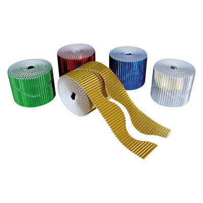 Rouleaux de bordure ondulée métallisée (lot/5)