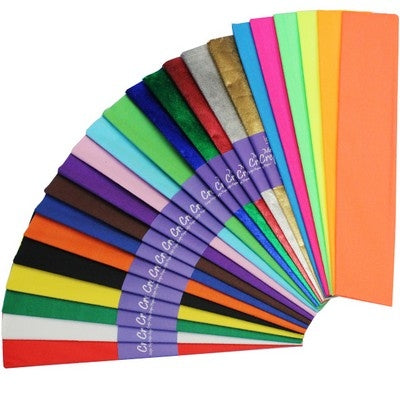 Assortiment de papier crépon, Lot de 23