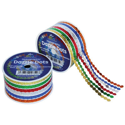 Pastilles holographiques scintillantes (lot/6)