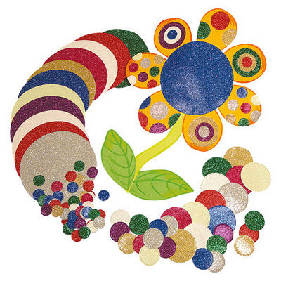 Cercles mosaïques pailletés assortis (lot/3000)