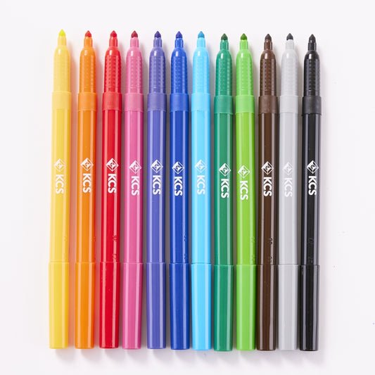 Feutres de coloriage à pointe conique KCS (lot/300)