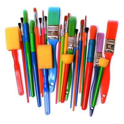 Assortiment de pinceaux et tampons (lot/25)