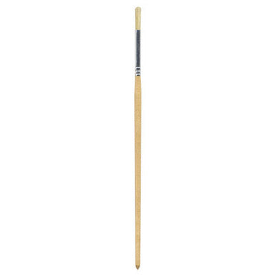 Pinceaux ronds courts poils de soie de porc - manche naturel (lot/25)