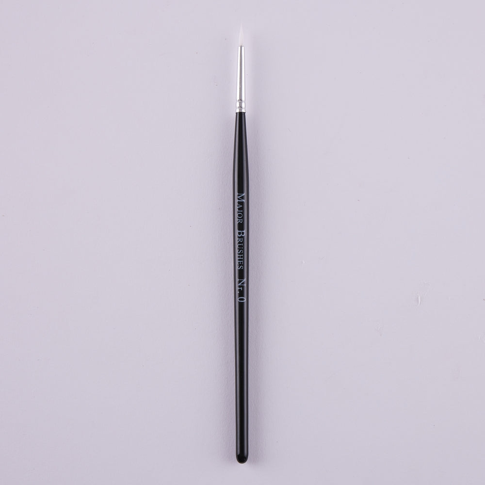 Pinceaux en poils synthétiques manche noir (lot/50) - assortiment de tailles