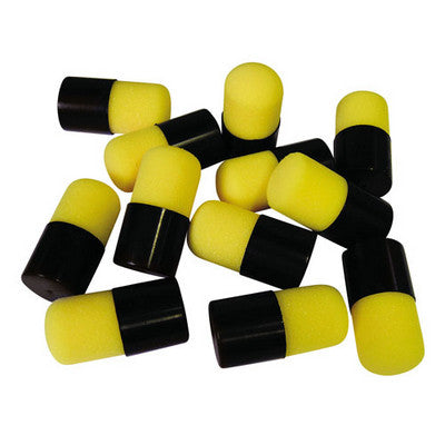 Mini tampons encreurs noir/jaune (lot/12)