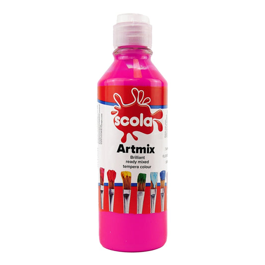 Gouache fluorescente prête à l'emploi 600 ml (lot/6)