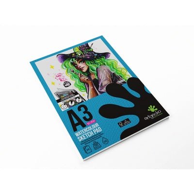 Bloc de papier aquarelle Artgecko Pro A3 300 g/m² - blanc