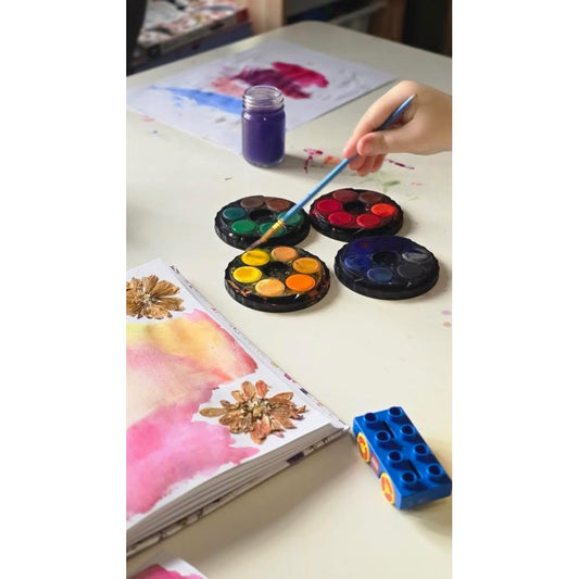Palette de gouache 24 couleurs assorties