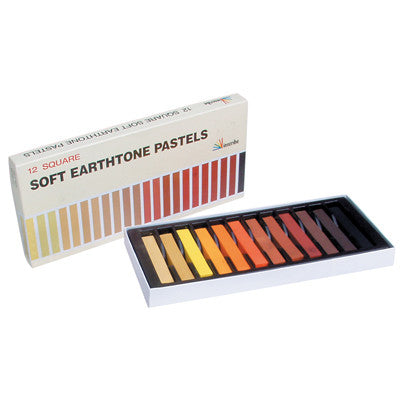 Pastels tendres tons terre assortis (lot/12)