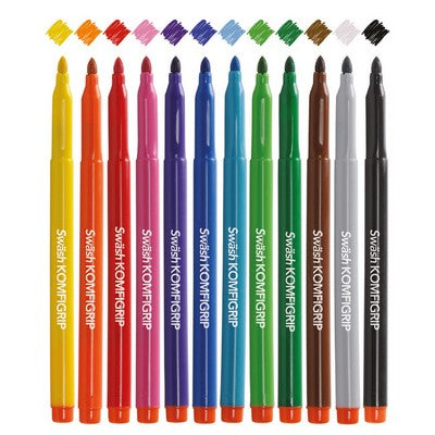 Feutres de coloriage Swash à pointe large (lot/12)