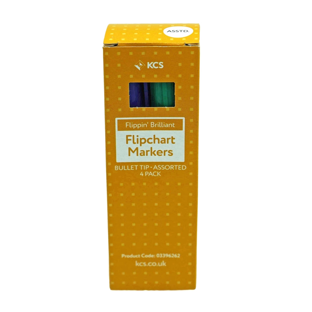 Marqueurs permanents KCS (lot/4) - couleurs assorties