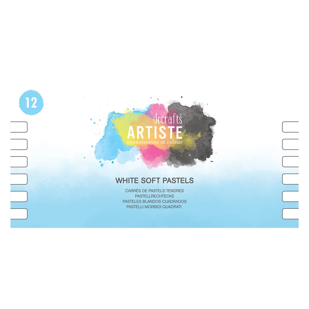 Pastels tendres (lot/12) - Blanc