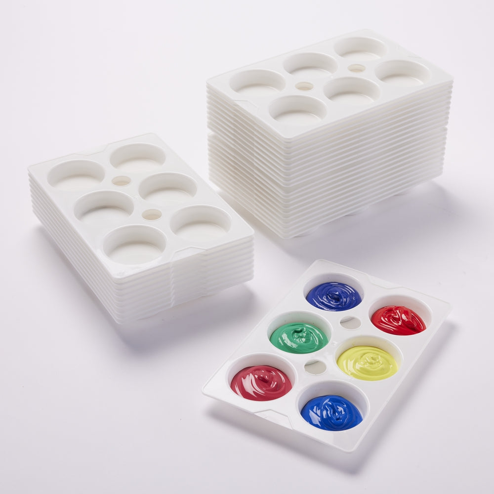 Palette à mélanger 6 couleurs (lot/10)