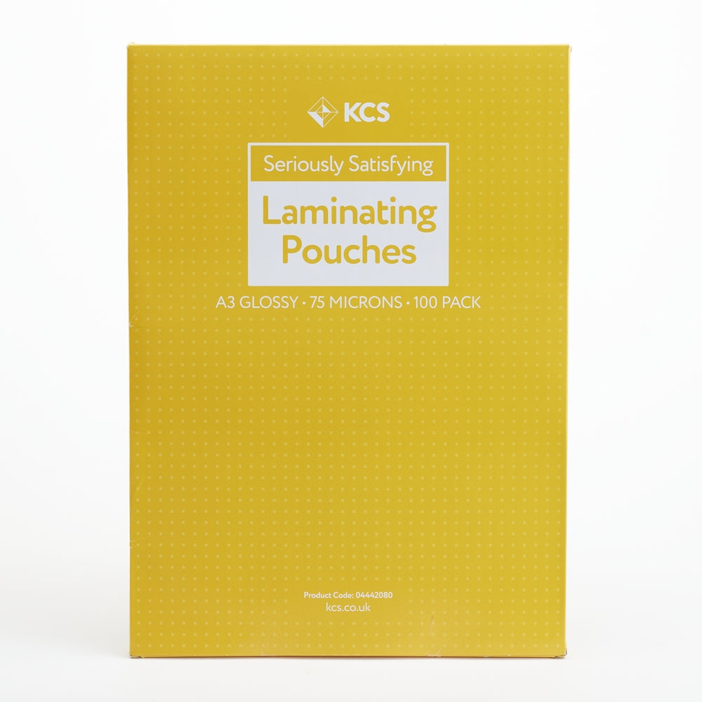 Pochettes de plastification brillantes KCS (lot/100) - A3 150 microns (2x75)