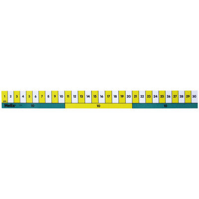 Règle Helix Early Learning blanche/jaune