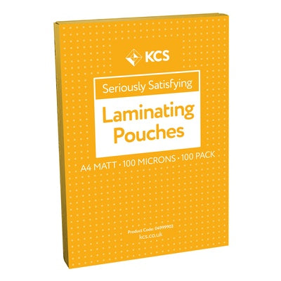 Pochettes de plastification mates KCS (lot/100) - A4 200 microns (2x100)