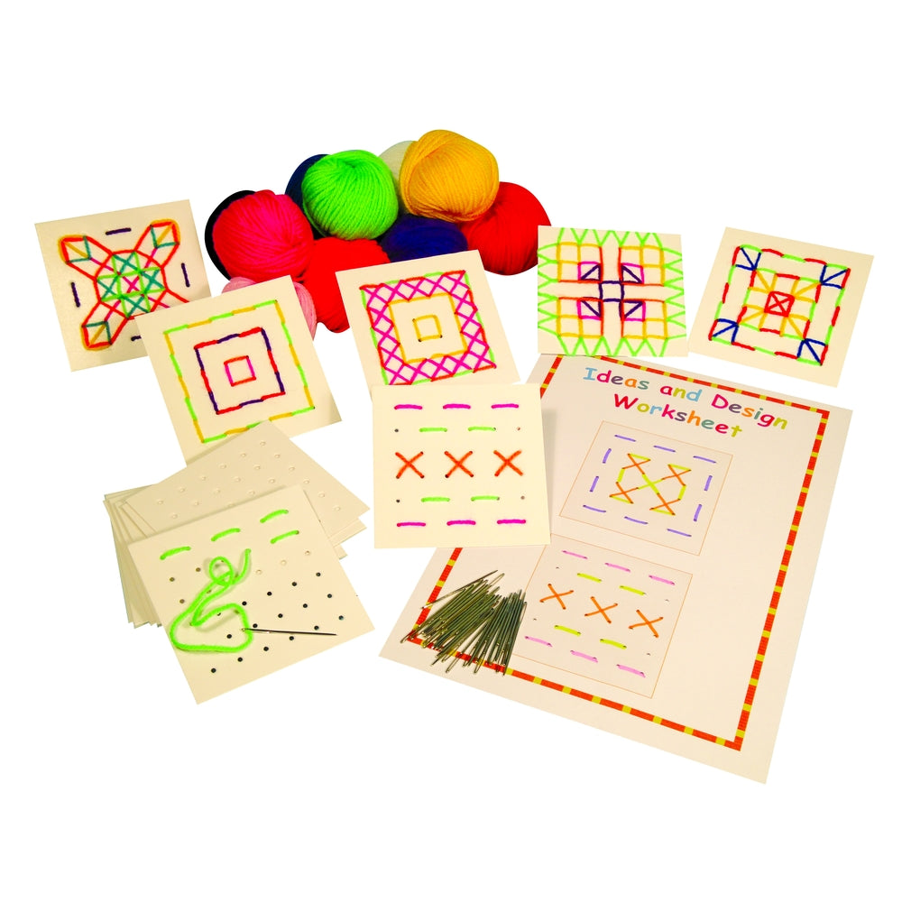 Assortiment de formes carrées à compter et à coudre (lot/40)