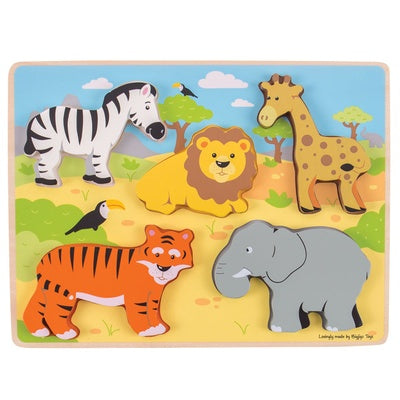 Puzzle Safari à pièces épaisses