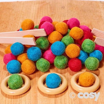 Boules en feutre
