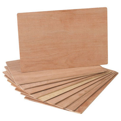 Planches à modeler en bois naturel (lot/10)