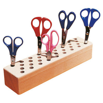 Porte-ciseaux naturel pour 32 paires