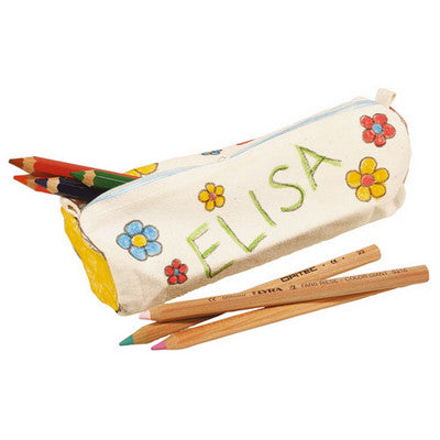 Trousse en coton blanc, Lot de 6
