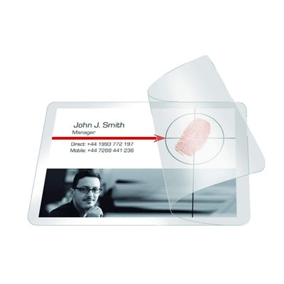 Cartes plastifiées autocollantes 54 x 86 mm (lot/10)