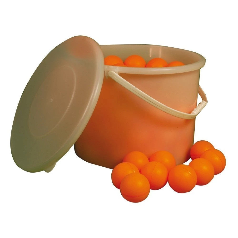 Seau de balles de tennis de table - couleurs assorties