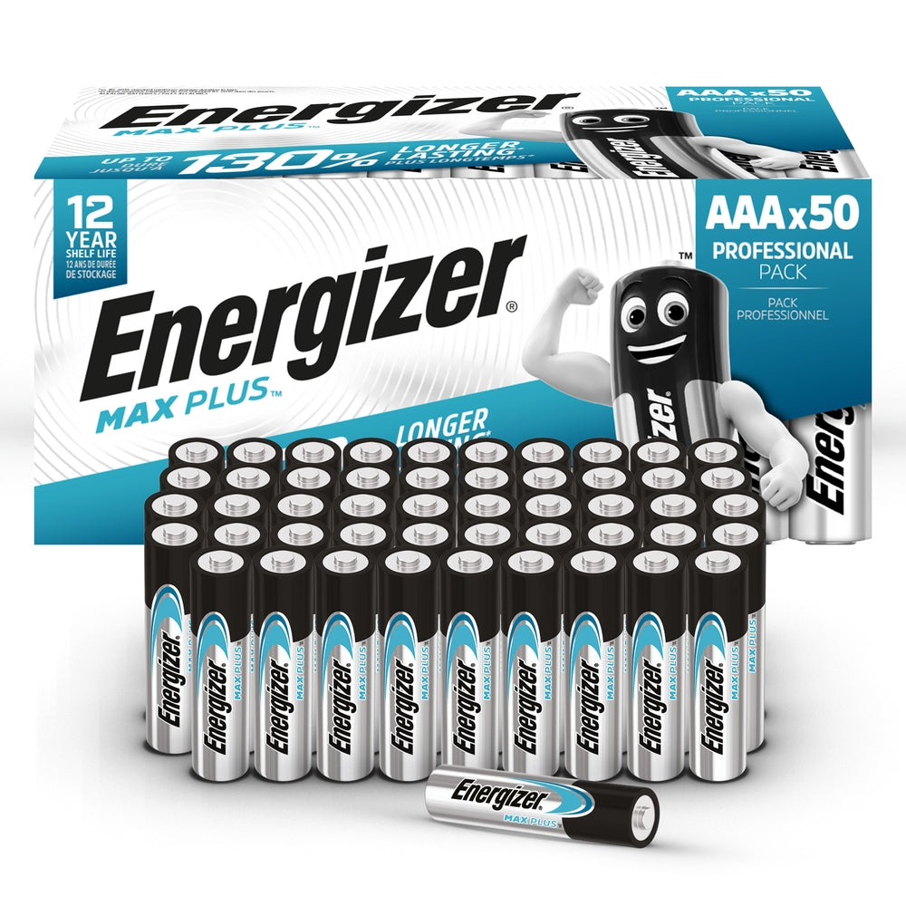Piles AAA Energizer Max Plus (lot/50)