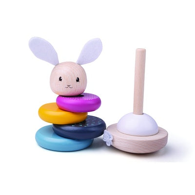 Anneaux empilables lapin 100 % FSC