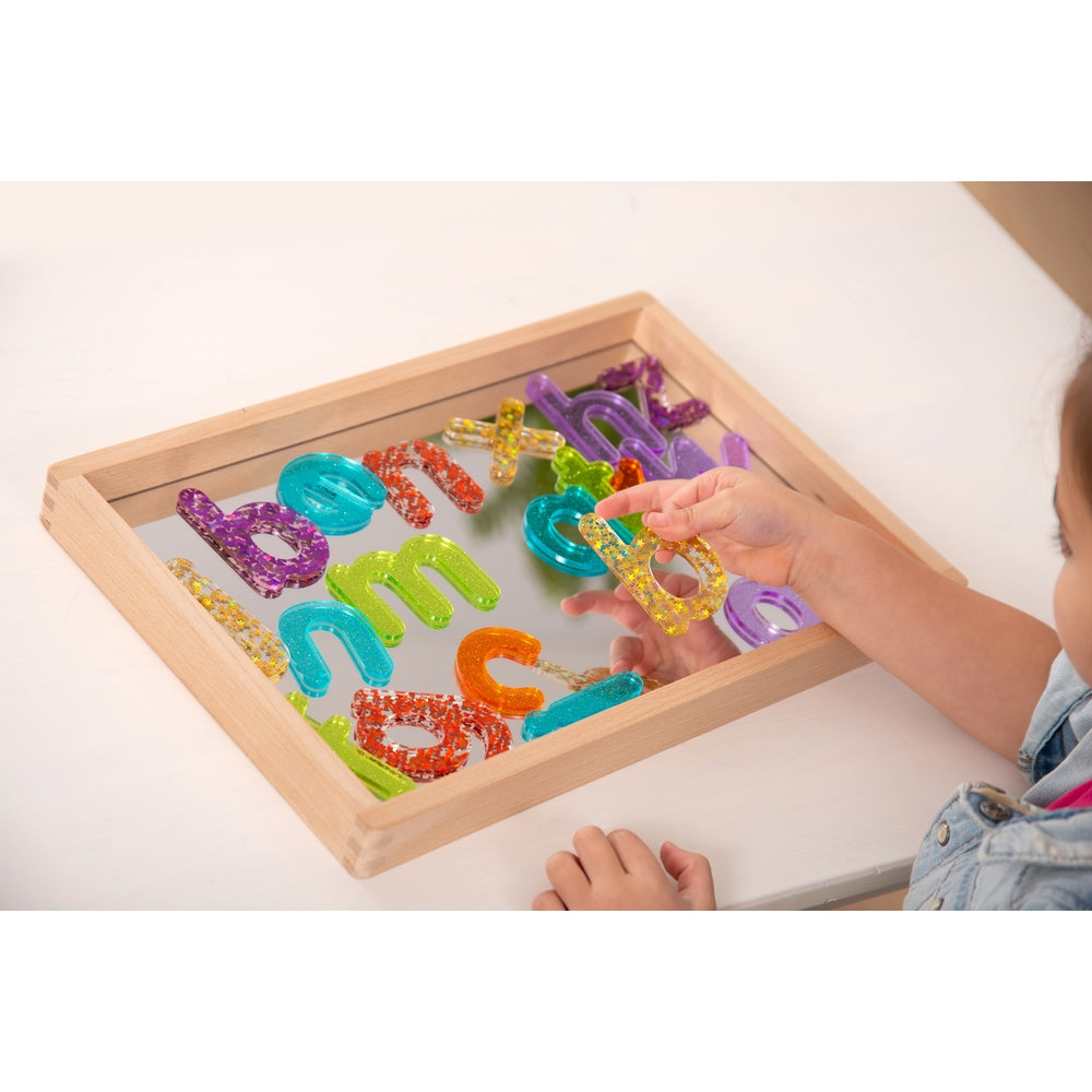 Lettres pailletées arc-en-ciel (lot/26)
