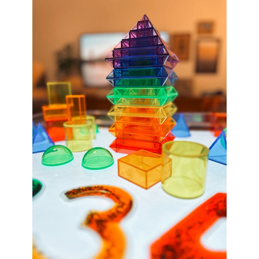Carrés de construction translucides (lot/30)