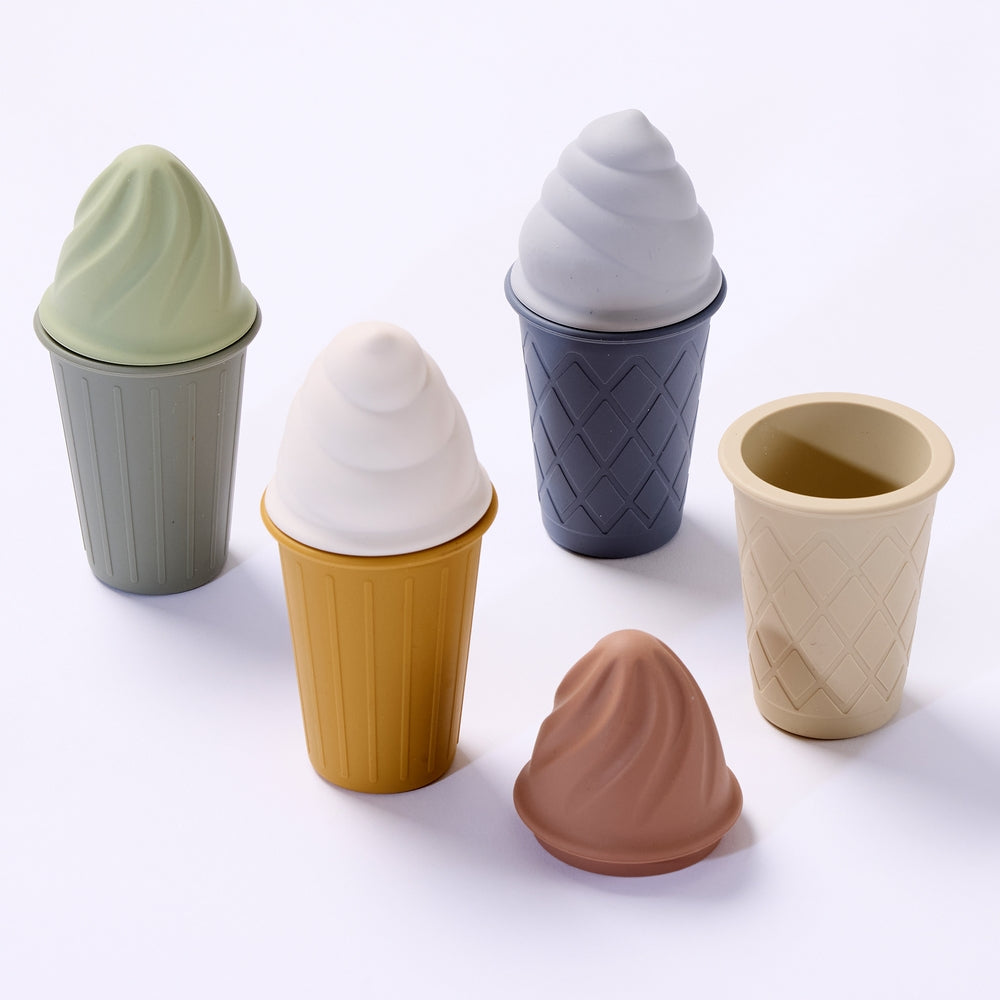 Moules cône de glace en silicone (lot/4)