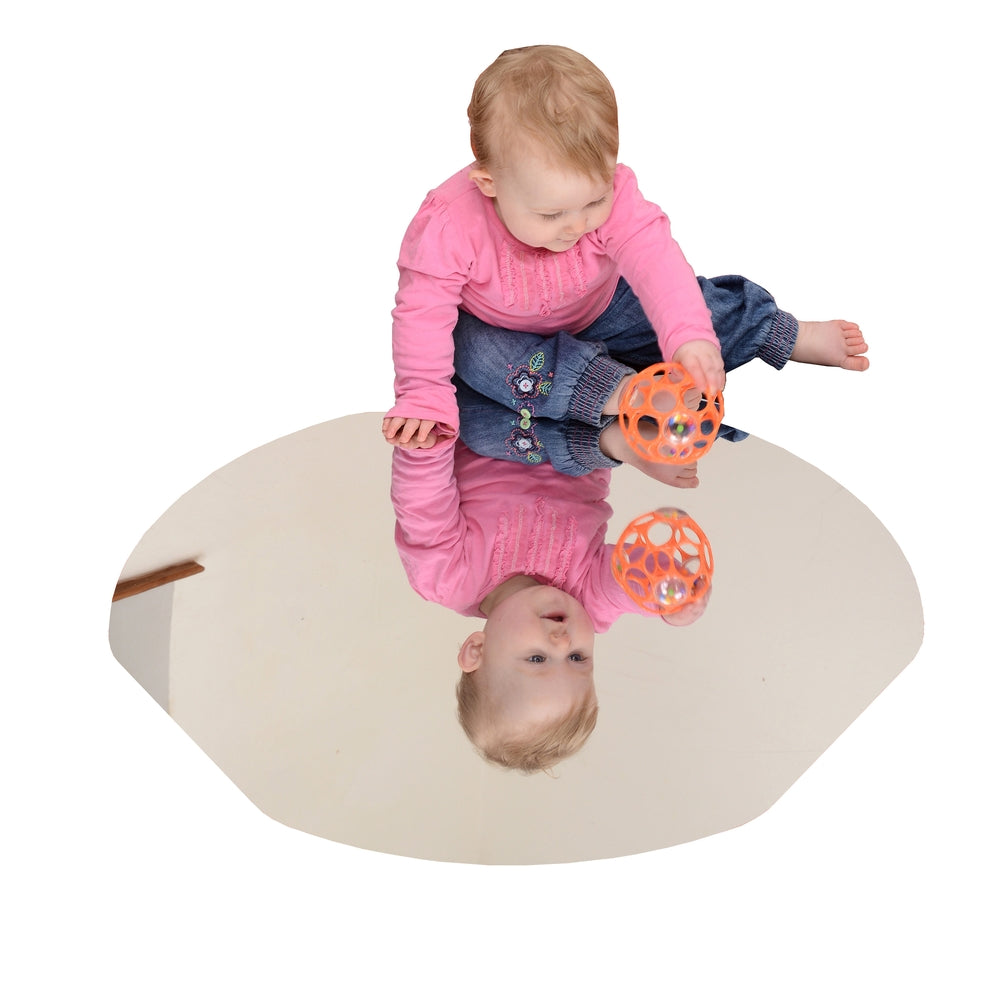 Fond mirroir pour bac d'exploration hexagonal