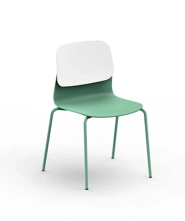 Chaise Klik piètement métal - vert pastel