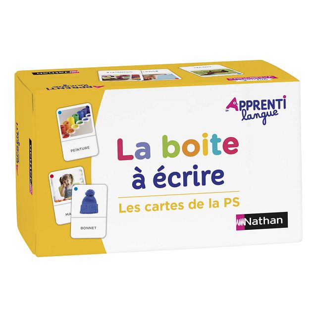 Apprentilangue - La boîte à écrire - Les cartes de la PS
