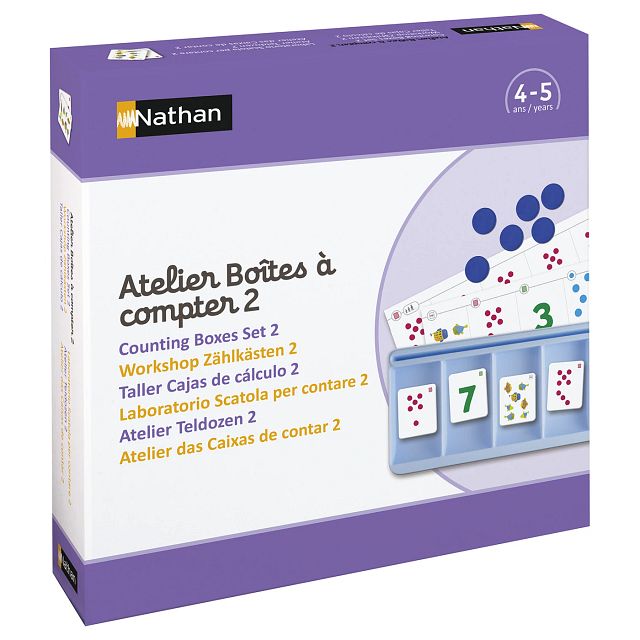 Atelier boîtes à compter 2 - 2 enfants