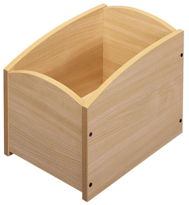 Bacs à livres 1 case lot de 3 - hêtre