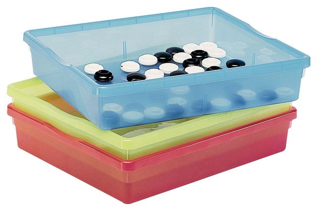 Bacs plats multicolores (lot/3)